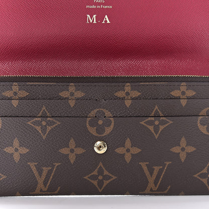 Louis Vuitton Monogram Emilie Wallet Fuchsia 9 of 9