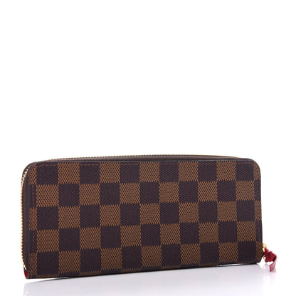 Louis Vuitton Damier Ebene Clemence Wallet Cherry 3 of 7