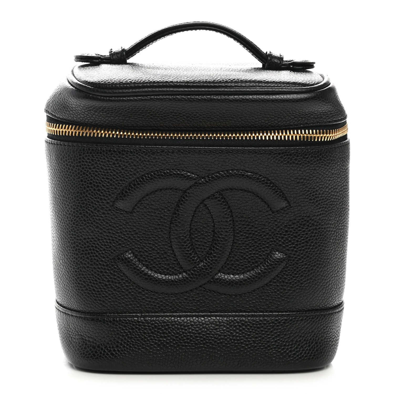 Chanel Caviar Vanity Cosmetic Case Black 1 of 15