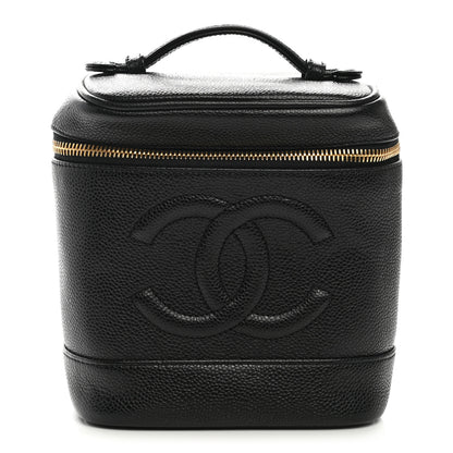 Chanel Caviar Vanity Cosmetic Case Black 1 of 15