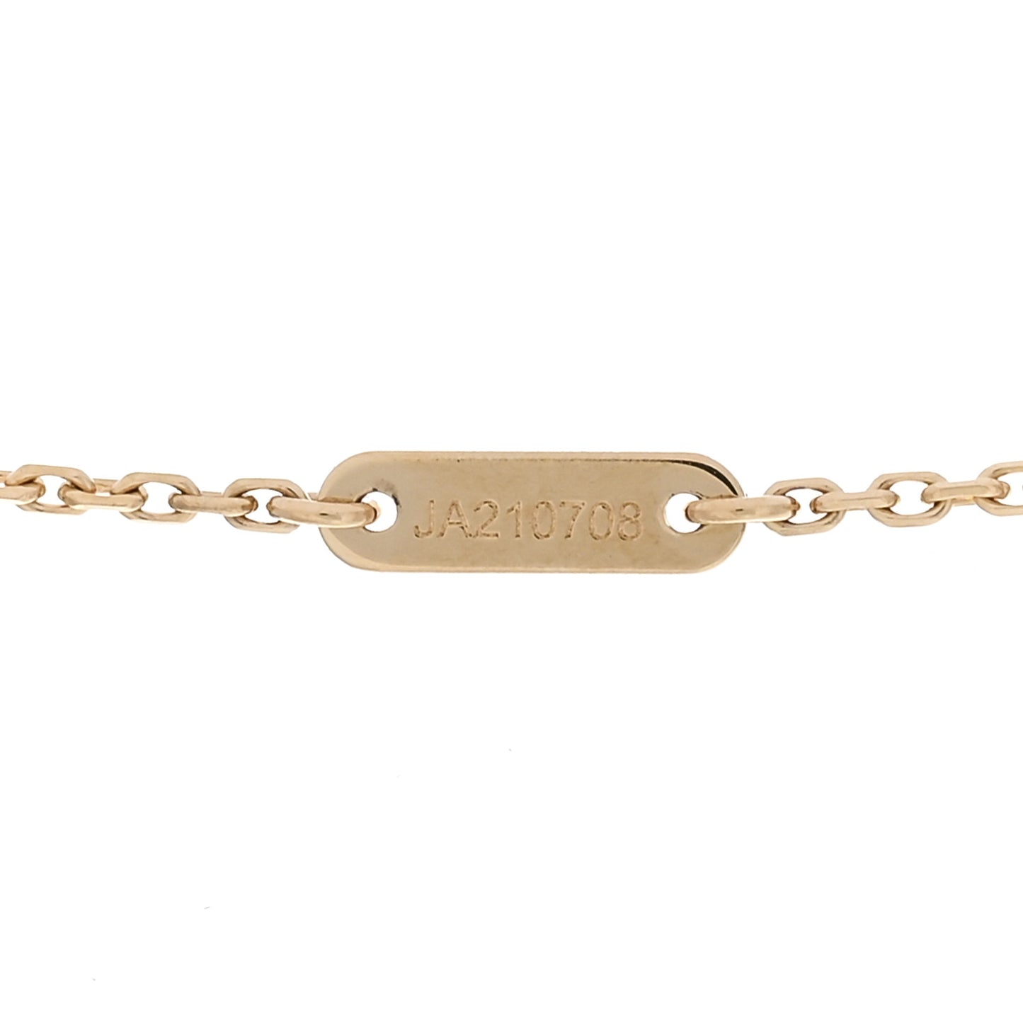 18K Yellow Gold Mother of Pearl Sweet Alhambra Pendant Necklace