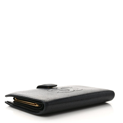 Chanel Caviar Timeless CC French Wallet Black 4 of 8