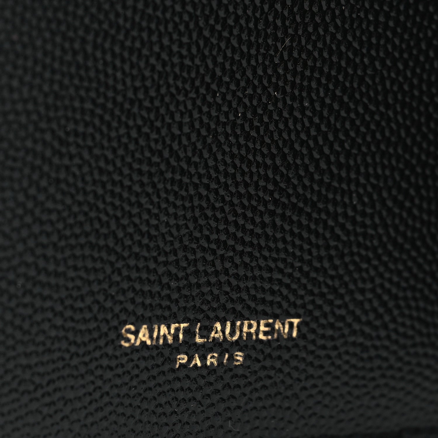 Saint Laurent Grain De Poudre Monogram Bi-Fold Wallet Black 6 of 8
