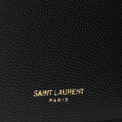 Saint Laurent Grain De Poudre Monogram Bi-Fold Wallet Black 6 of 8