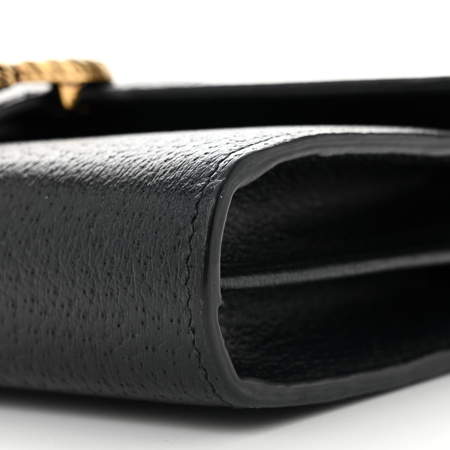 Gucci Calfskin Web Mini Dionysus Chain Wallet Black 11 of 13