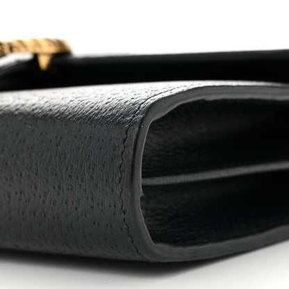 Gucci Calfskin Web Mini Dionysus Chain Wallet Black 11 of 13