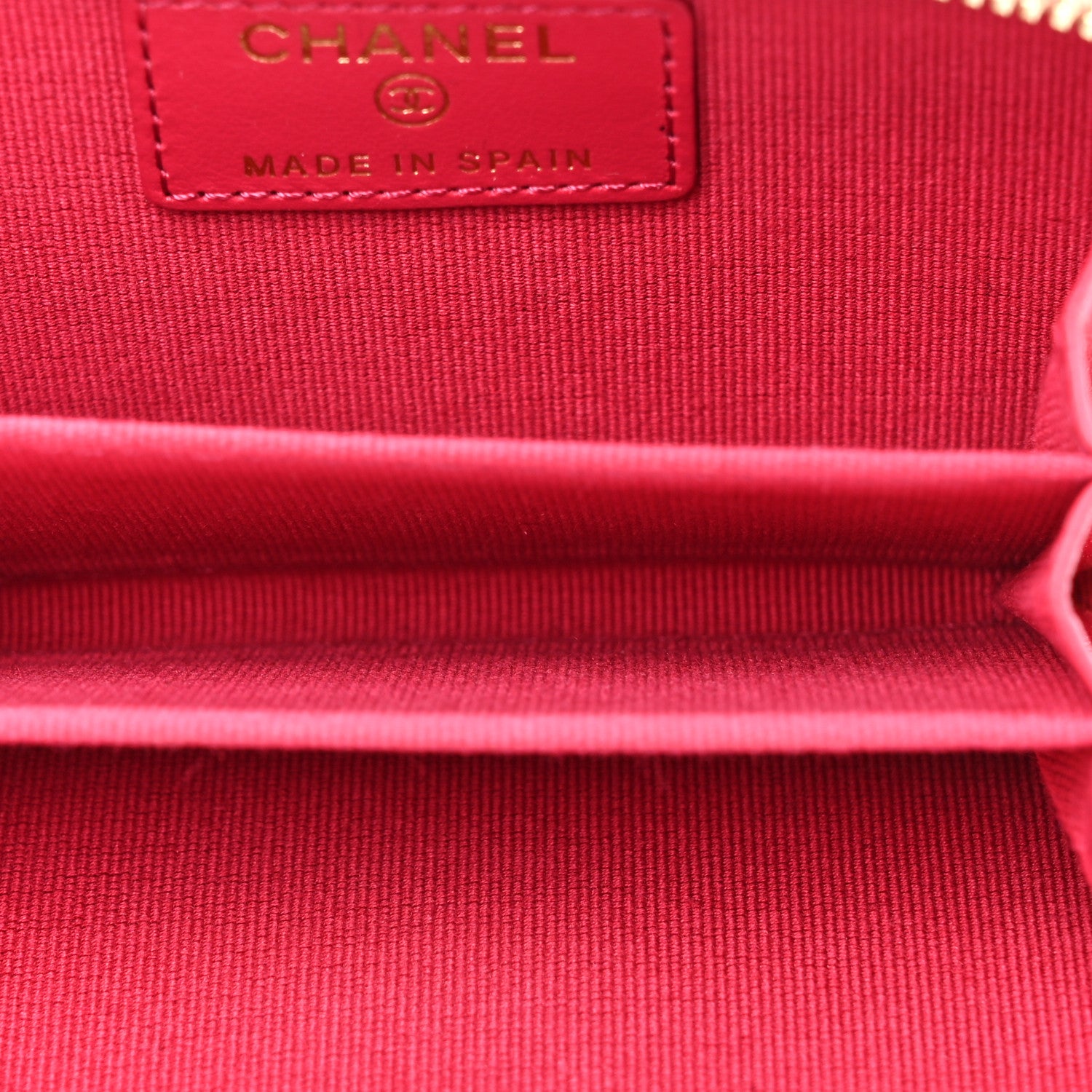 Chanel Caviar Quilted Perforated CC Zip Coin Purse Pink 5 of 11