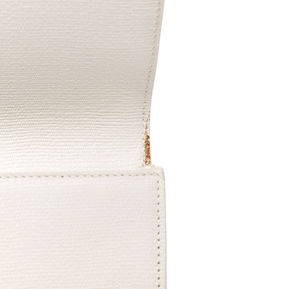 Saint Laurent Textured Calfskin Classic Y Ligne Clutch White 7 of 11