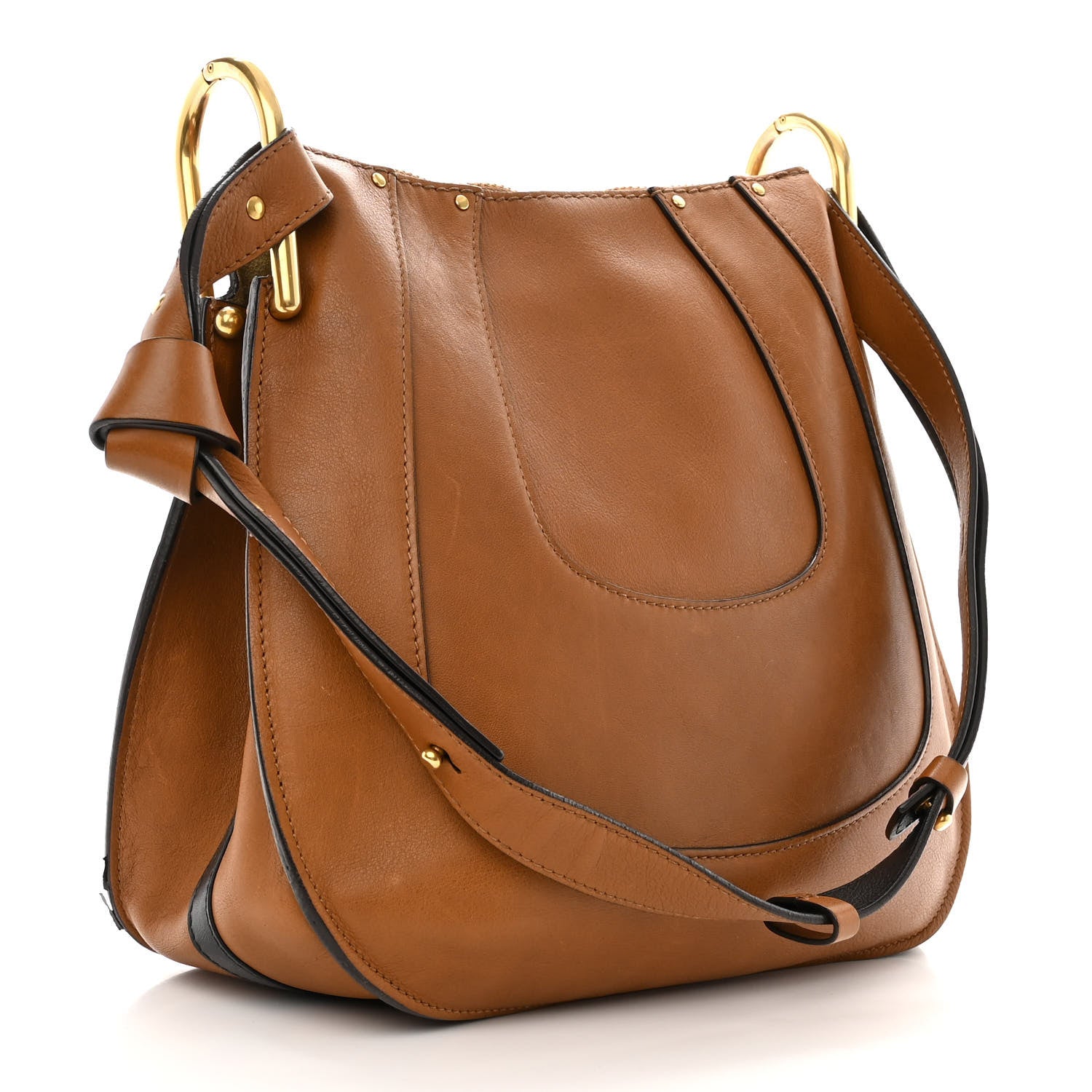 Chloe Grained Calfskin Small Hayley Hobo Nut 3 of 15