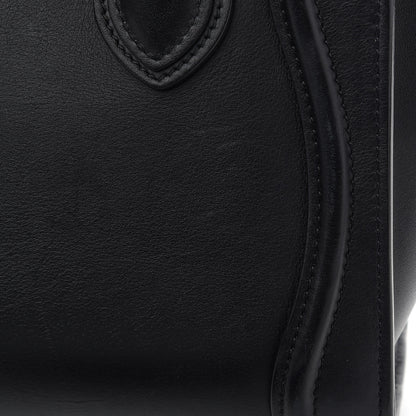 Celine Smooth Calfskin Nano Luggage Black 11 of 11