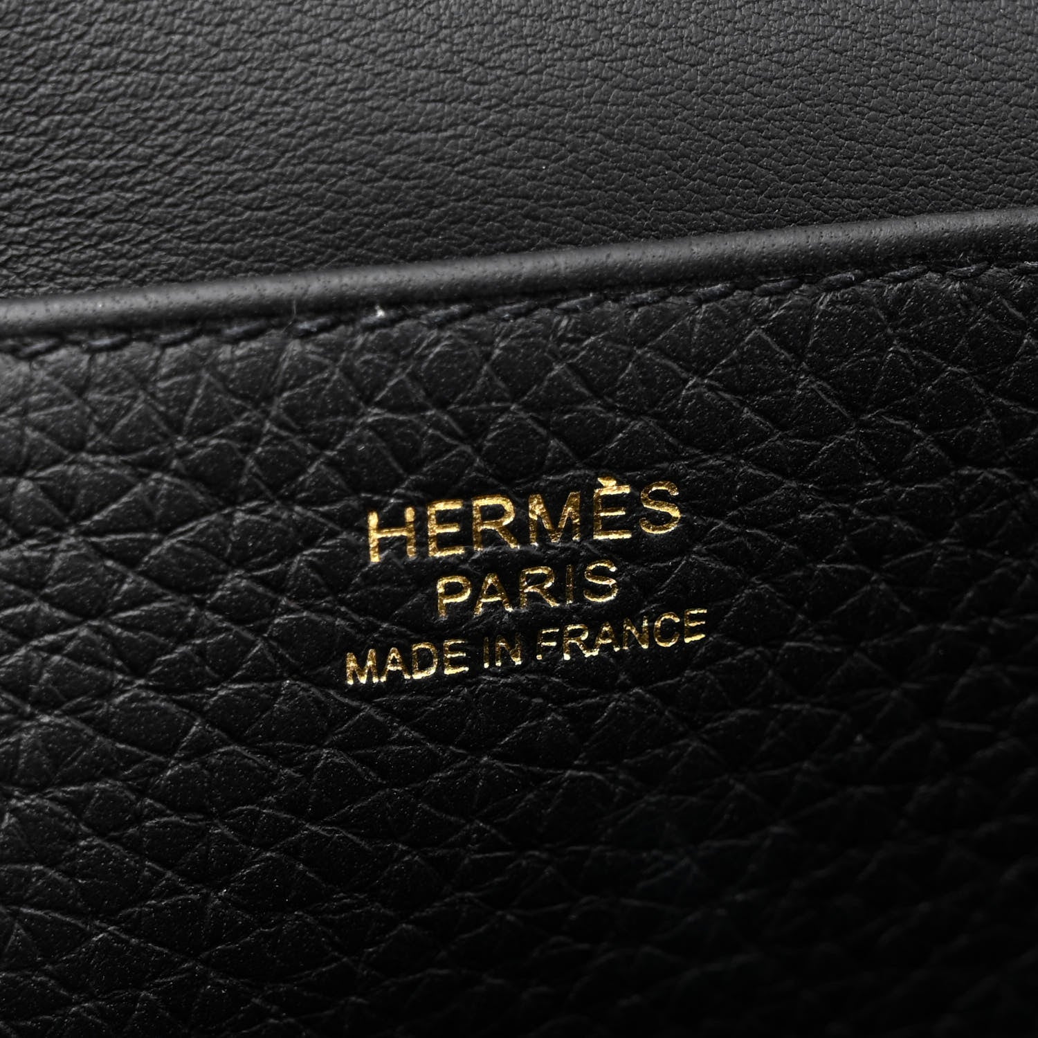 Hermes Taurillon Clemence Halzan 25 Black 6 of 11