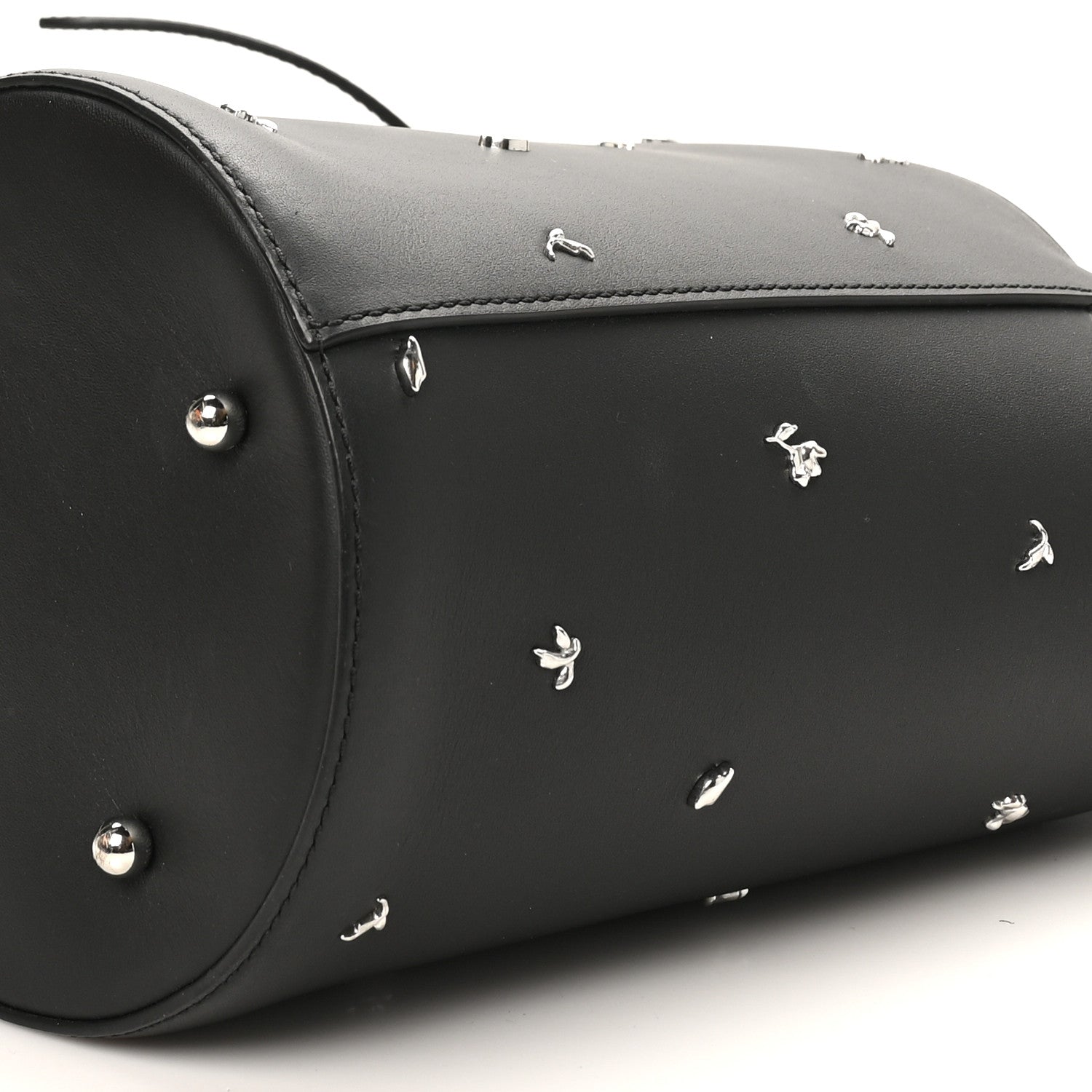 Alexander Wang Smooth Calfskin Studded Roxy Bucket Bag Black 9 of 9