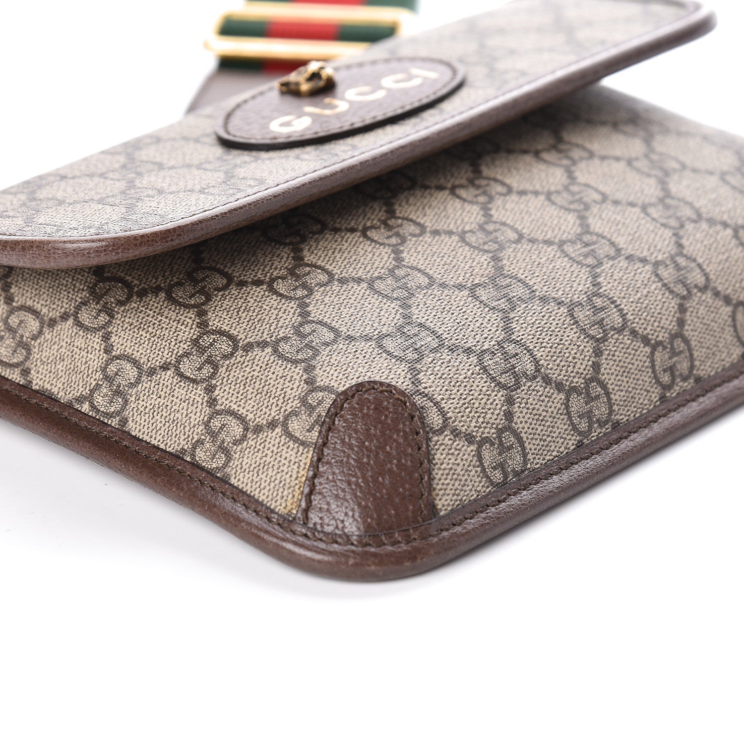 Gucci GG Supreme Web Totem Three Piece Monogram Shoulder Bag in Dark Brown 8 of 12