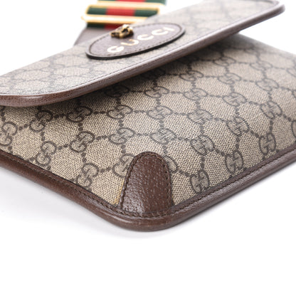 Gucci GG Supreme Web Totem Three Piece Monogram Shoulder Bag in Dark Brown 8 of 12