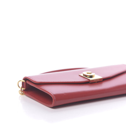 Celine Calfskin C Wallet On Chain Bag Red 9 of 10