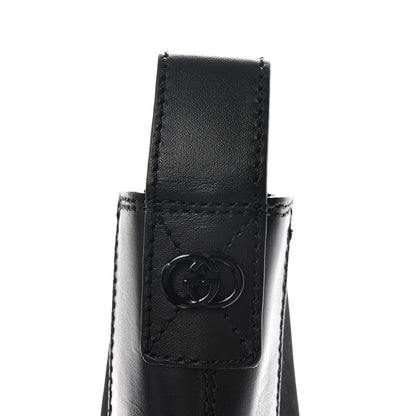 Gucci Sierra Calfskin Double Stretch Rib Mens Chelsea Boots 8.5 Black 8 of 10