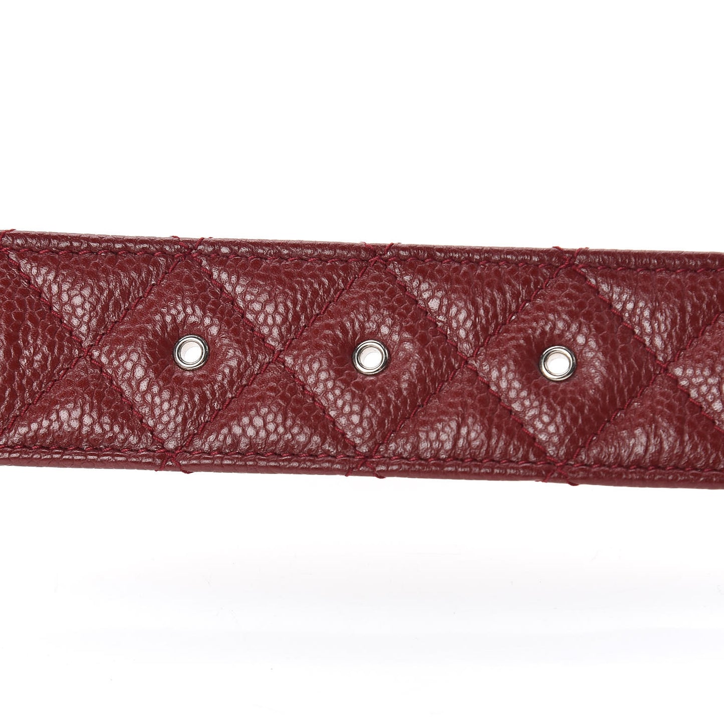 Caviar Quilted CC Belt 95 38 Red