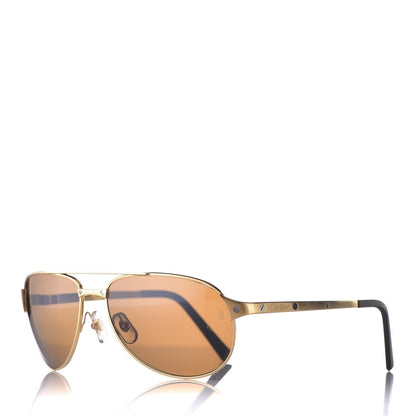 Cartier Santos Dumont Vendome Aviator Sunglasses T8200747 Gold 1 of 7