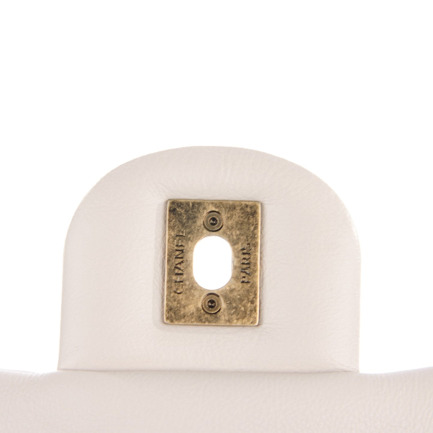 Calfskin Stitched Medium Urban Day Flap Light Grey