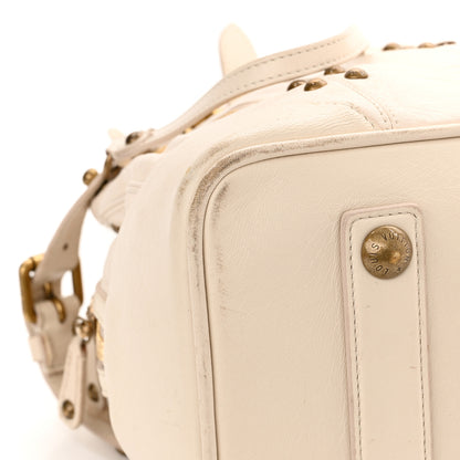 Louis Vuitton Lambskin Riveting White 7 of 18