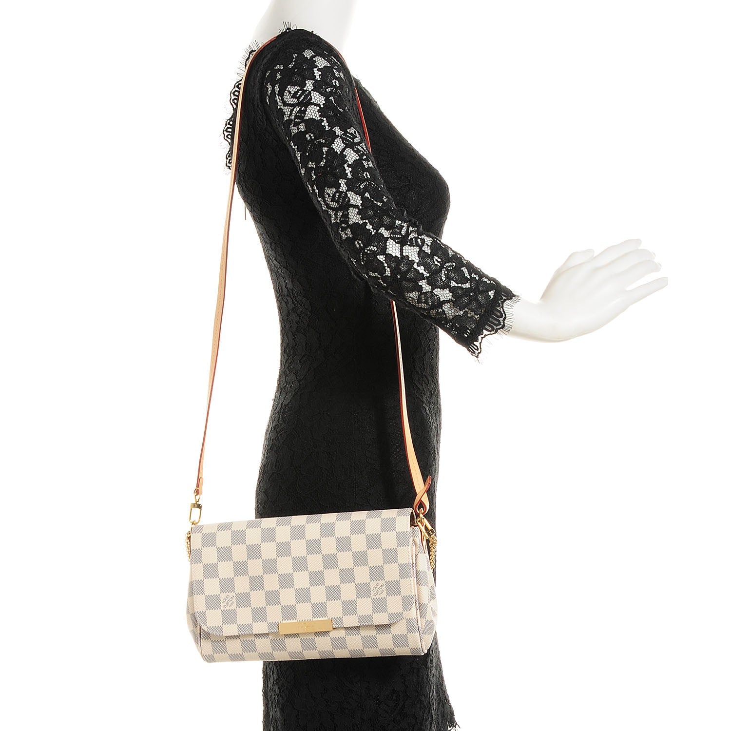 Louis Vuitton Damier Azur Favorite MM 2 of 8