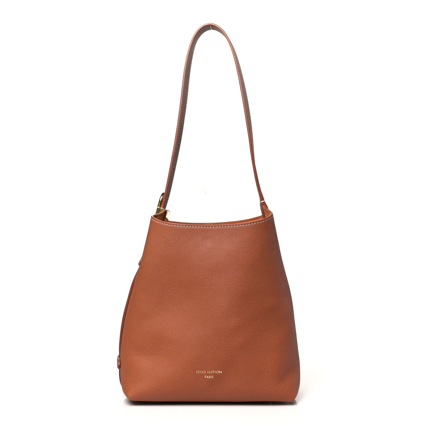 Grained Calfskin Low Key Hobo PM Cognac