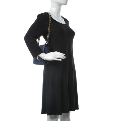 Prada Nylon Tessuto Impuntu Quilted Flap Baltico 2 of 13