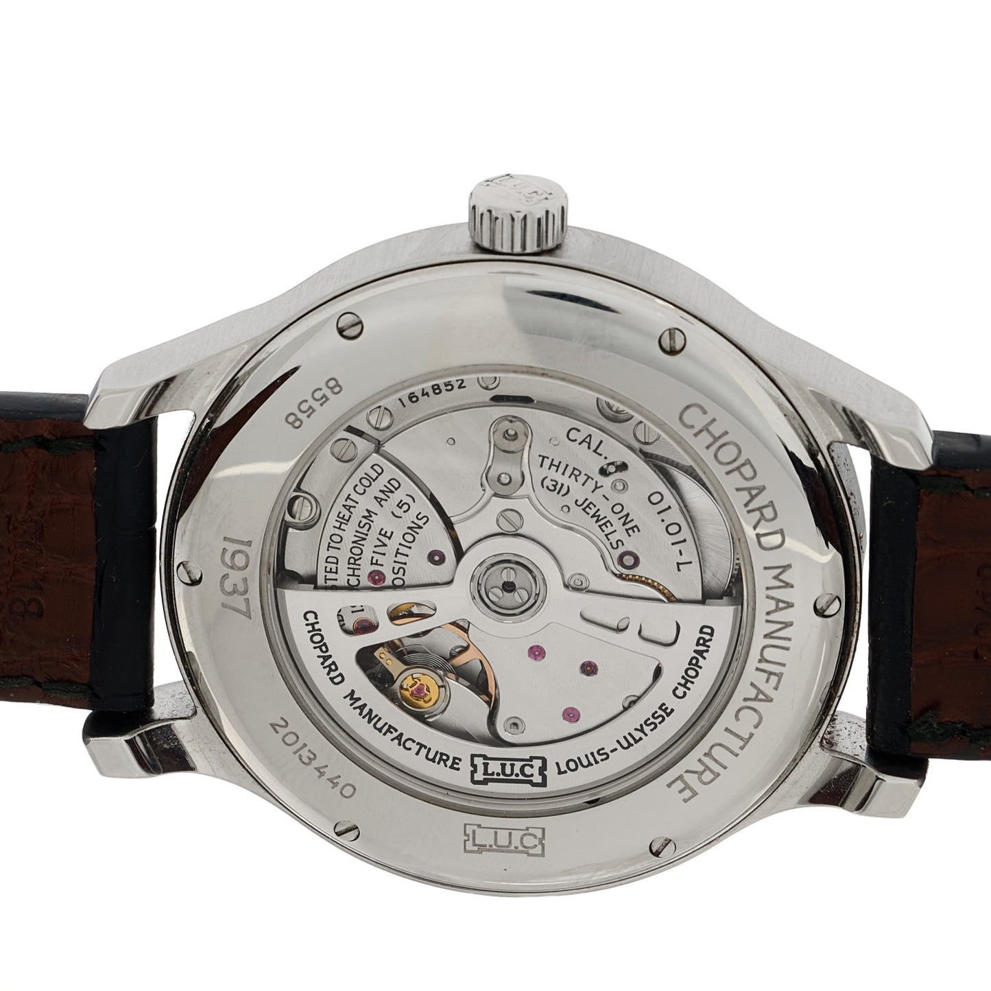 Stainless Steel Alligator 42mm L.U.C Automatic Watch