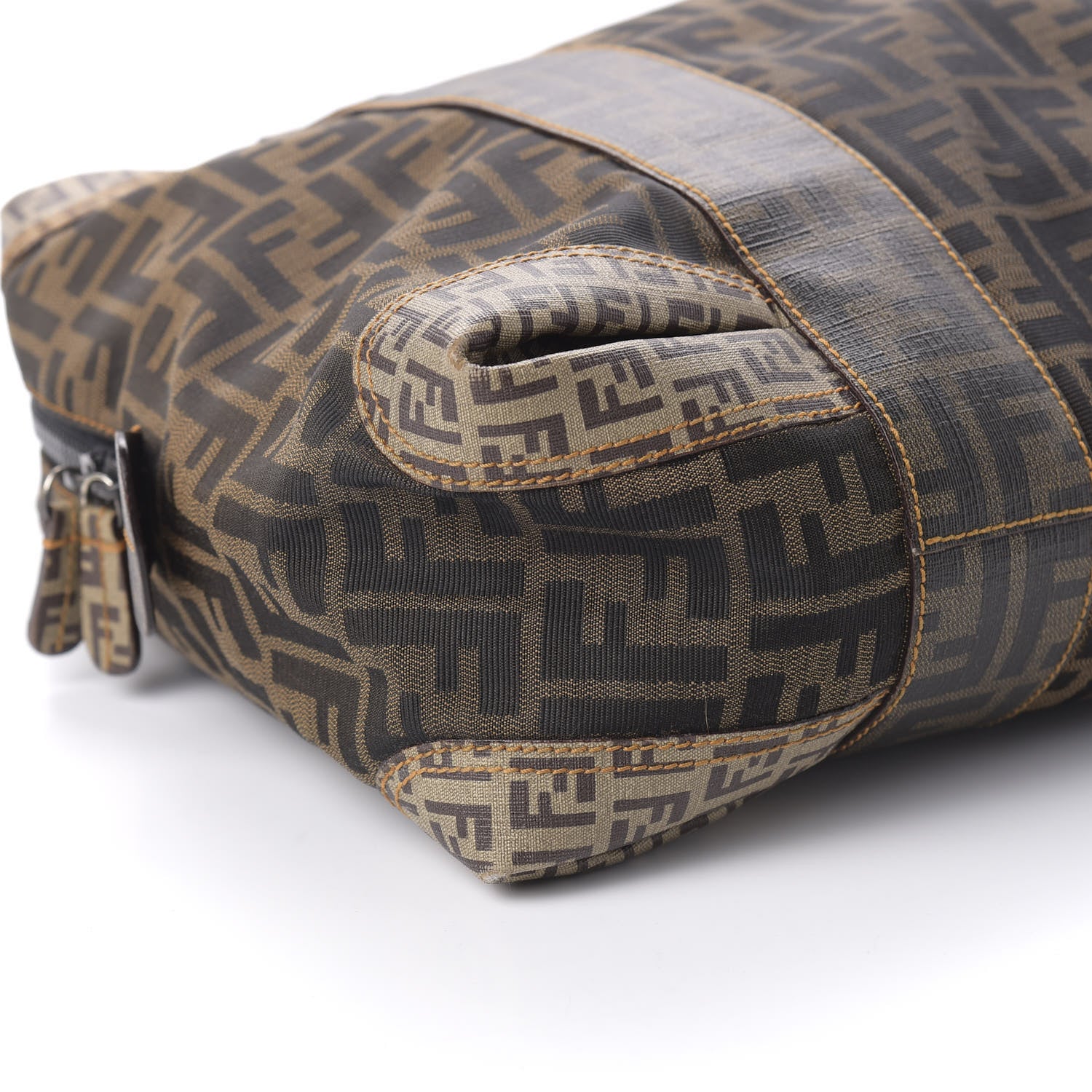 Fendi Zucca Zucchino Spalmati Large B Mix Tote Tobacco 6 of 14