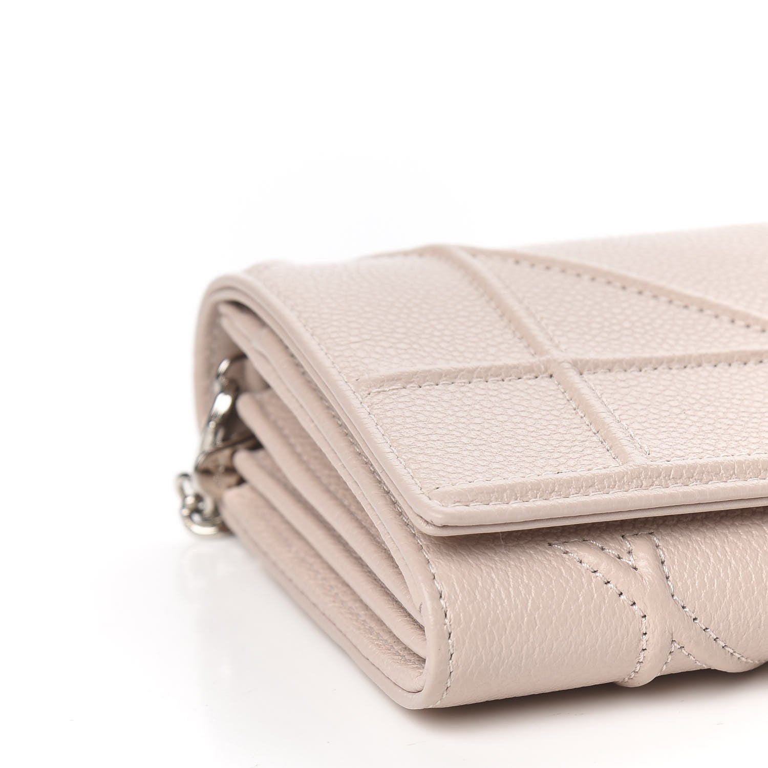 Christian Dior Grained Calfskin Diorama Croisiere Chain Wallet Rose Poudre 8 of 10