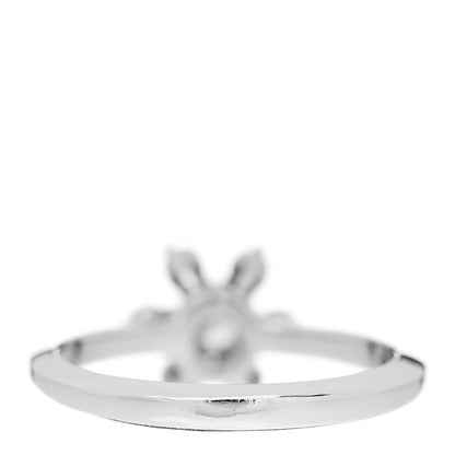 Tiffany Platinum Diamond Flower Ring 48 4.5 3 of 4
