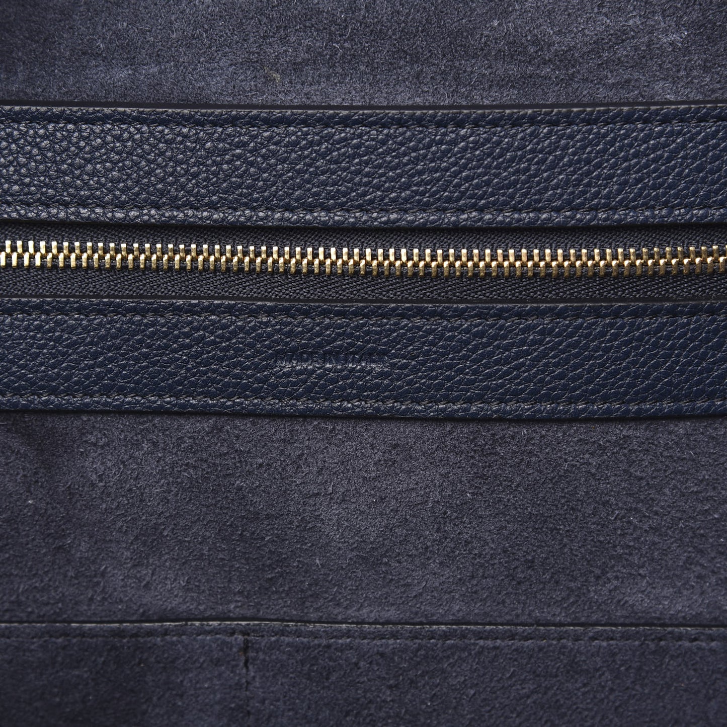 Soft Grained Calfskin Small Belt Cabas Phantom Navy Blue