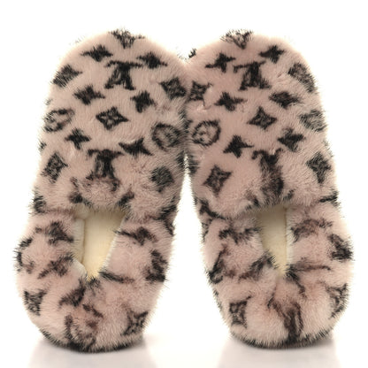 Louis Vuitton Mink Fur Dreamy Flat Loafer 38 Pink 2 of 8