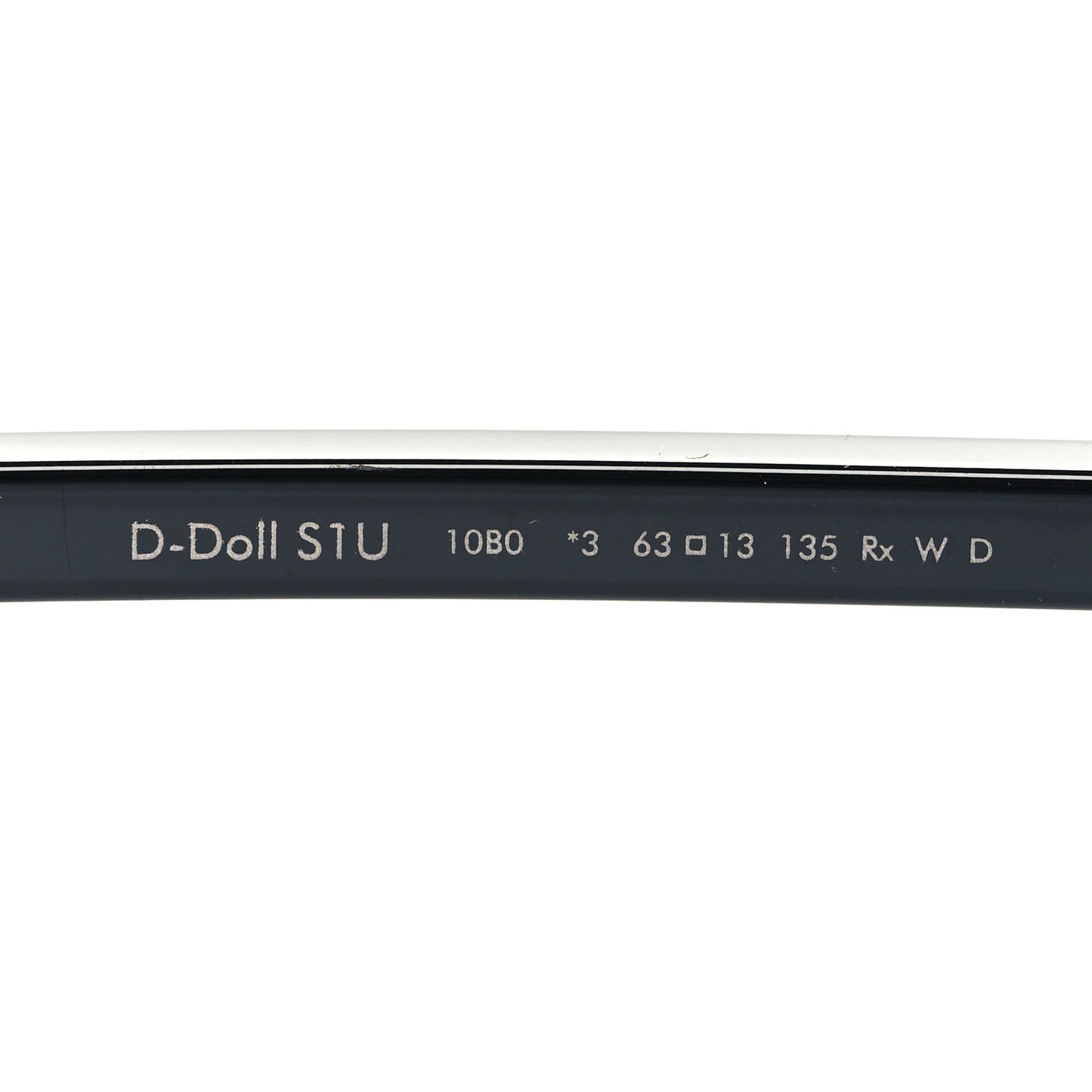 Transparent Acetate D-Doll Sunglasses Black