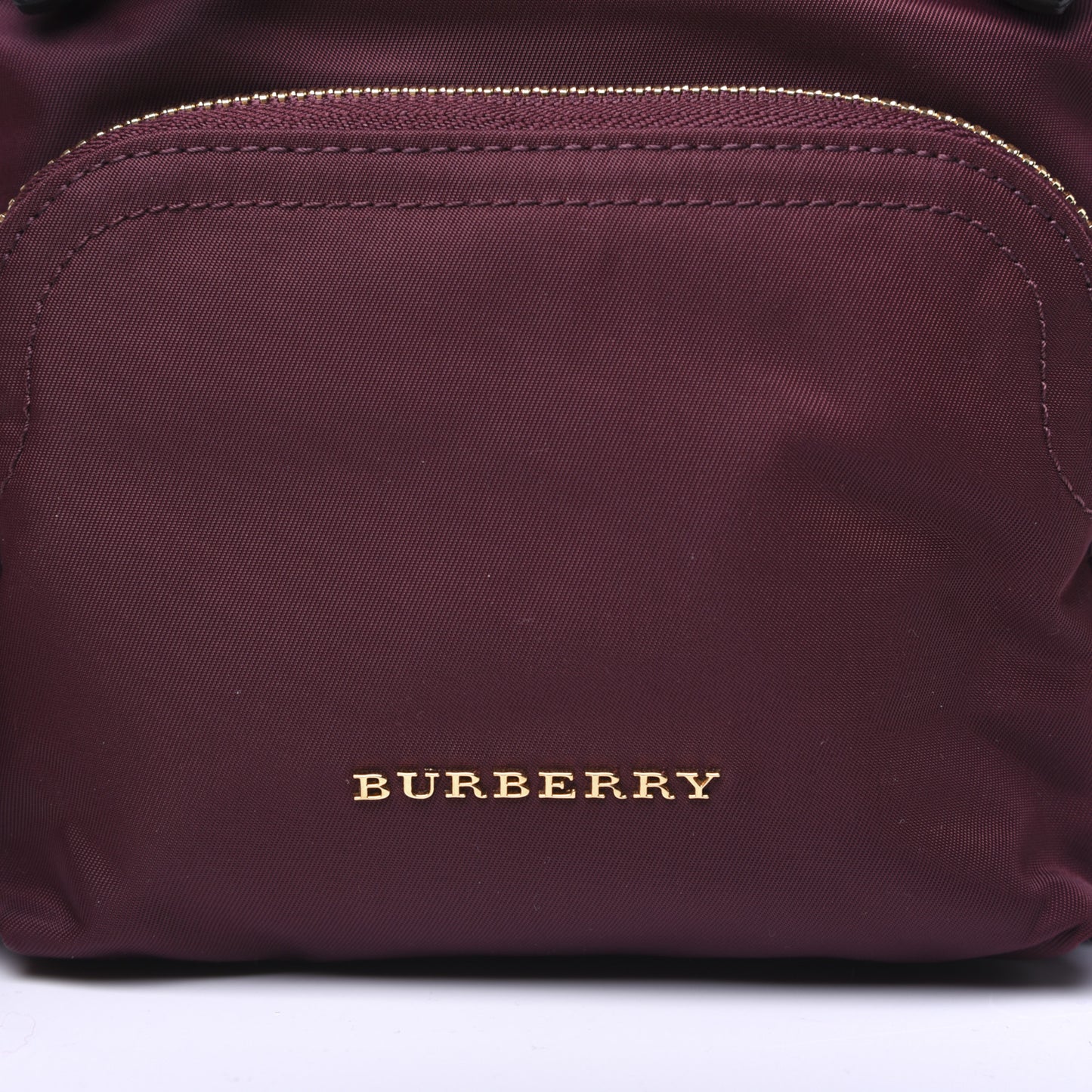 Nylon Small Rucksack Backpack Burgundy Red