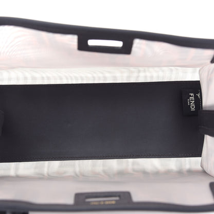 Fendi Mesh Vitello Century FF 1974 Mini Peekaboo Defender Cover Marrone Black Ebano 4 of 8