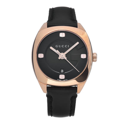 Gucci Stainless Steel Calfskin 29mm GG2570 Quartz Watch Black 1 of 10