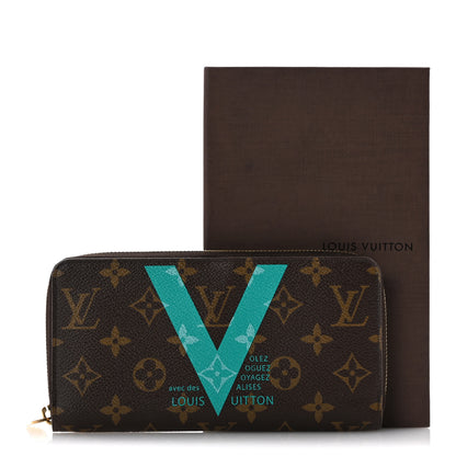 Louis Vuitton Monogram V Zippy Wallet Turquoise 9 of 9