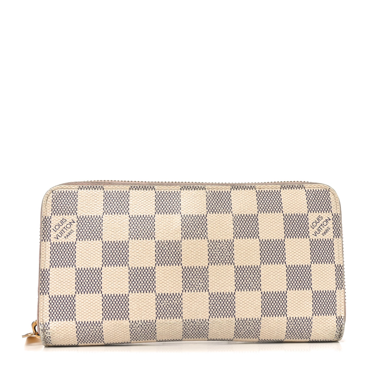 Damier Azur Zippy Wallet Rose Ballerine