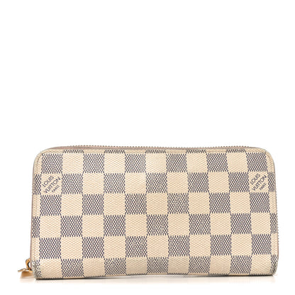 Louis Vuitton Damier Azur Zippy Wallet Rose Ballerine 1 of 9