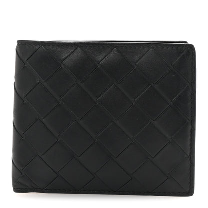 Bottega Veneta Nappa Maxi Intrecciato Bi-Fold Wallet Black 1 of 7