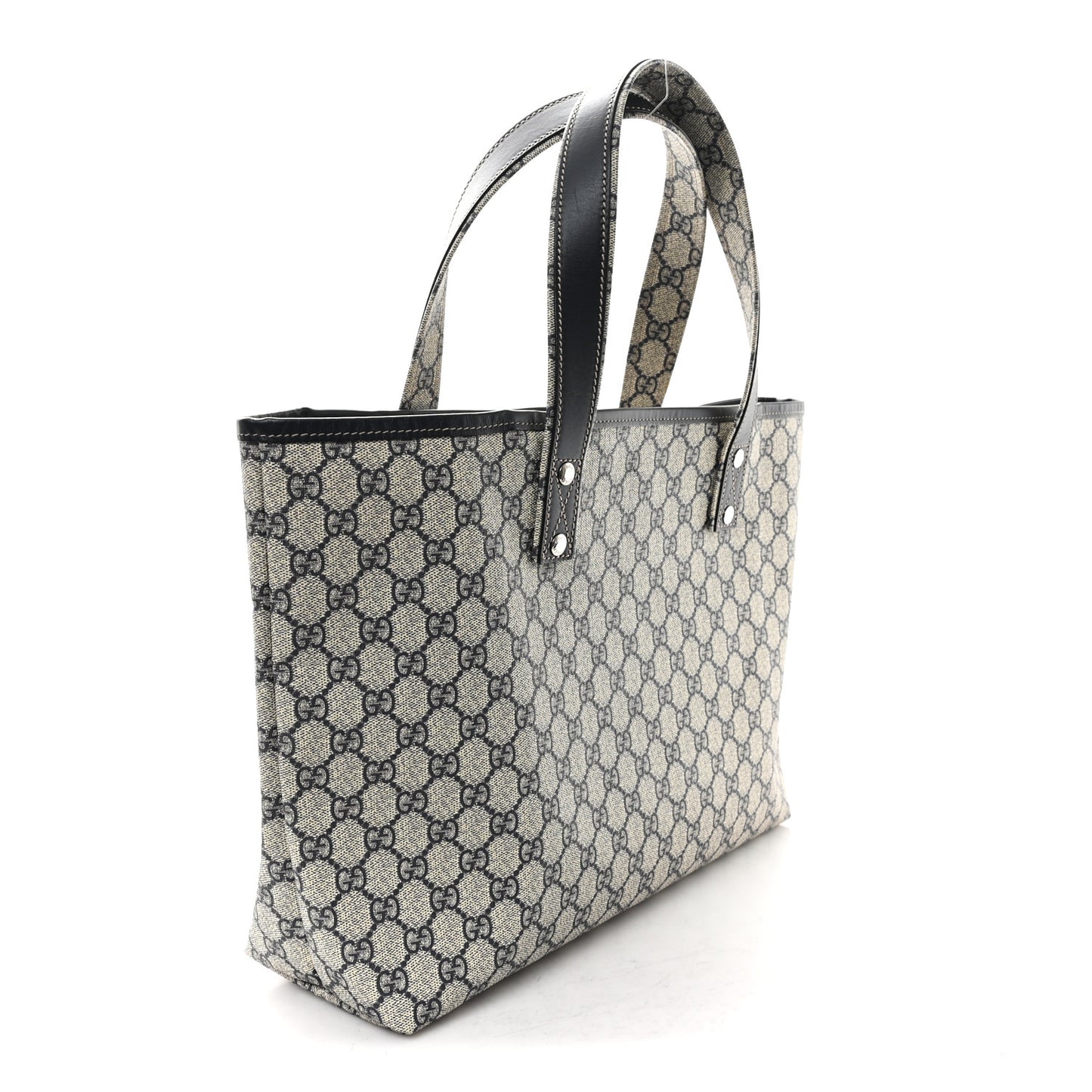 GG Plus Monogram Medium Signature Web Loop Tote Navy
