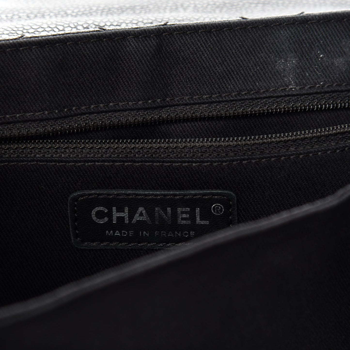 Caviar Quilted Timeless Accordion Flap Black