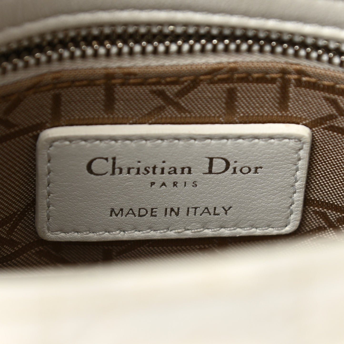 Lambskin Cannage Mini Lady Dior White
