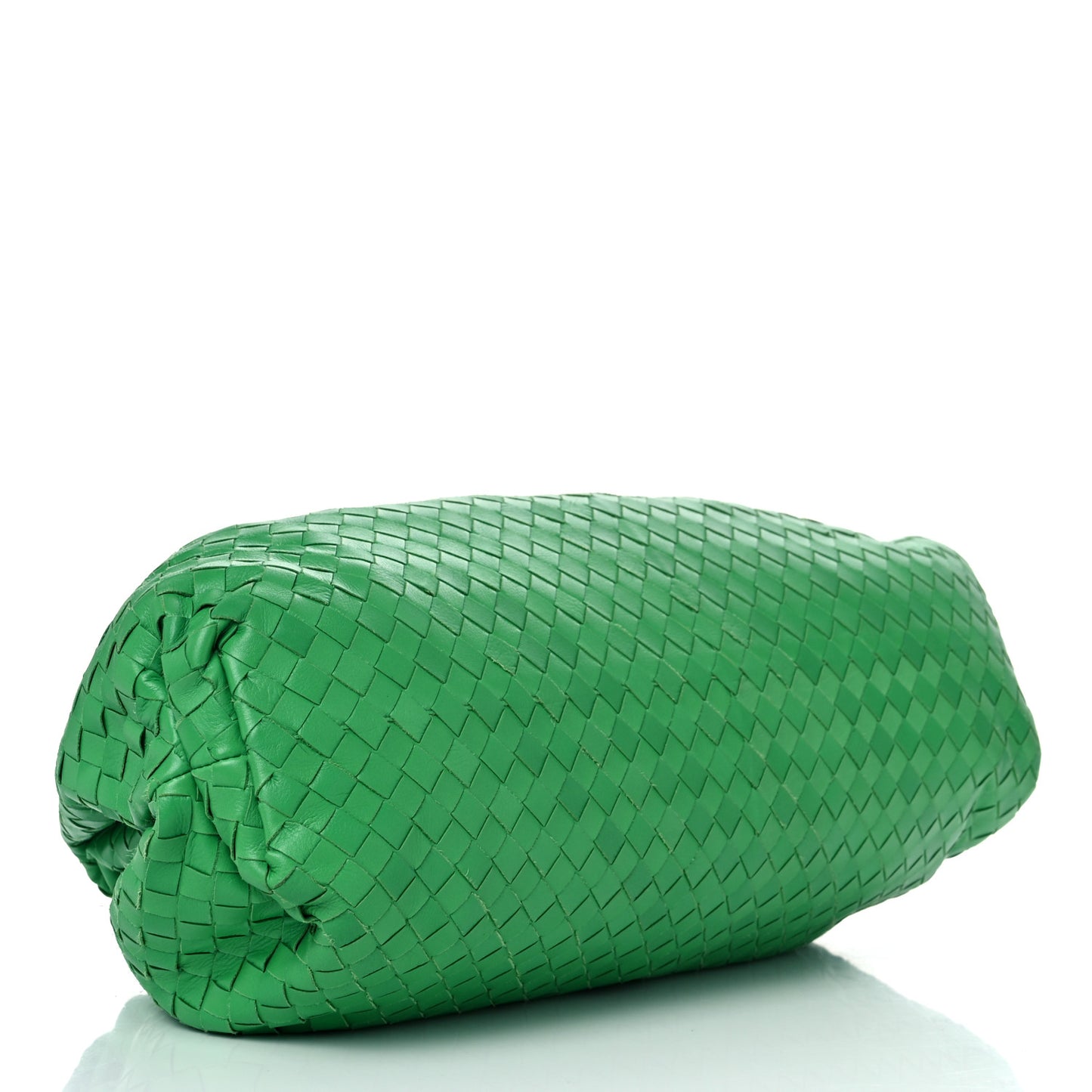 Nappa Maxi Intrecciato The Pouch Oversized Clutch Racing Green