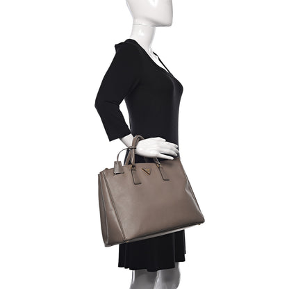 Prada Saffiano Large Galleria Double Zip Tote Argilla 2 of 26