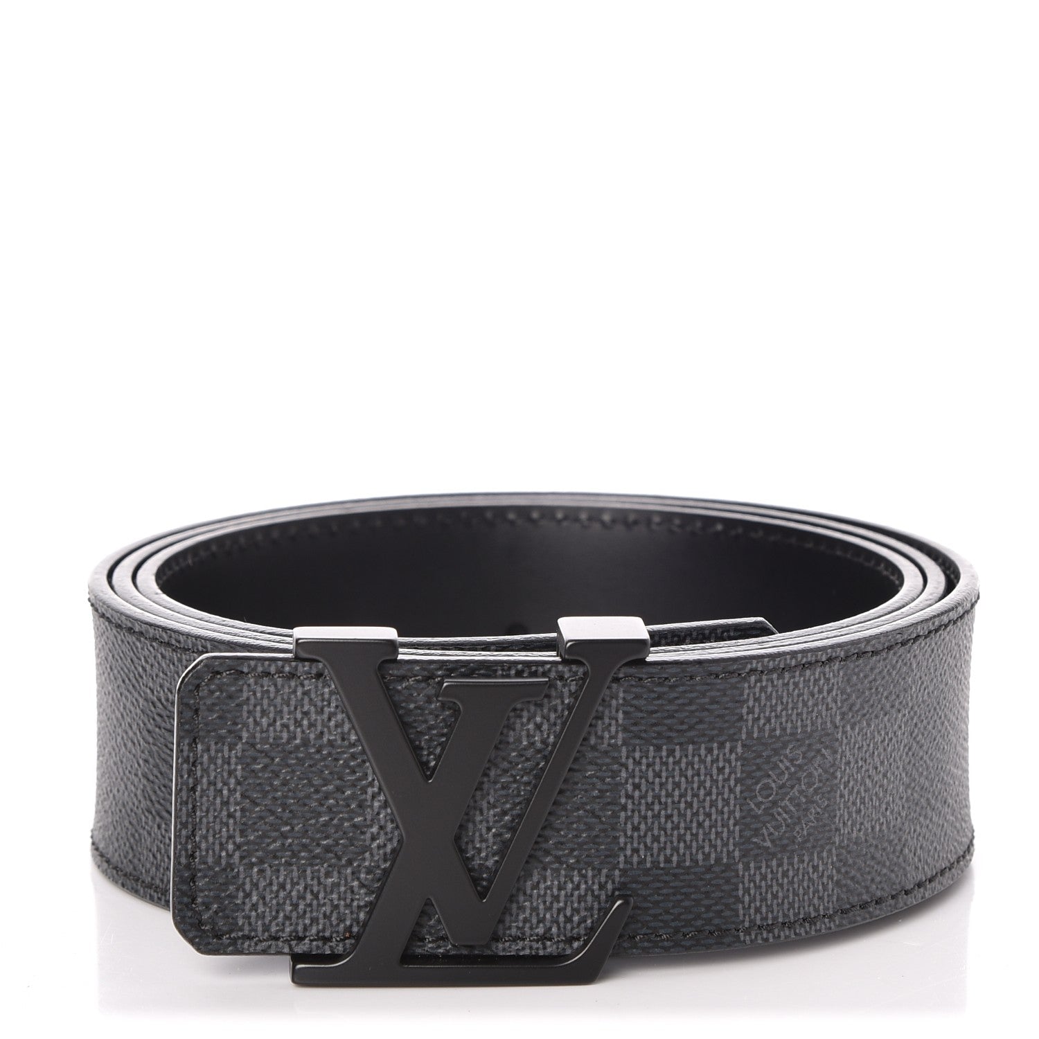 Louis Vuitton Damier Graphite 40mm LV Initiales Belt 100 40 1 of 6