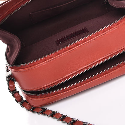 Chanel Lambskin Quilted Small Coco Boy Camera Case Red 6 of 9
