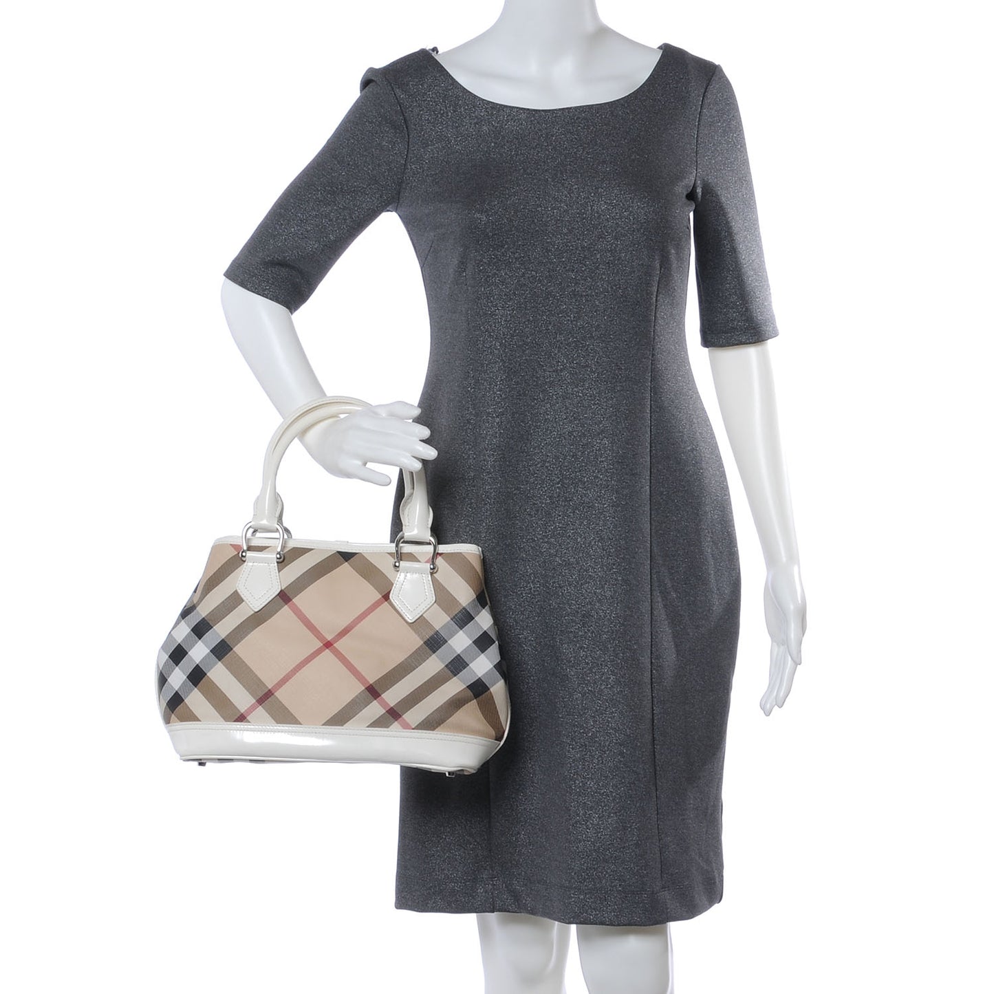 Nova Check Tote White