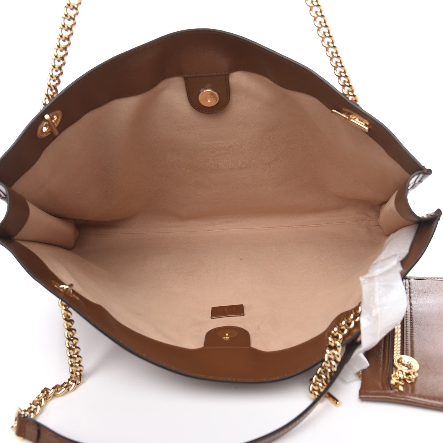 Gucci Calfskin Large Rajah Chain Tote Cuir 6 of 11